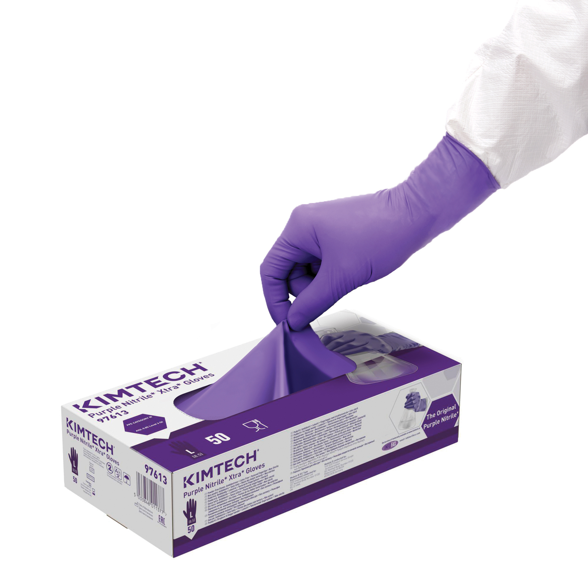 ㊙️ H Kimtech - Kimtech™ Purple Nitrile™Xtra™ Nitrile Gloves